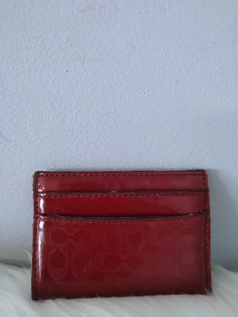 Coach monogram embossed patent leather cardholder F62405 VGUC - Picture 4 of 5